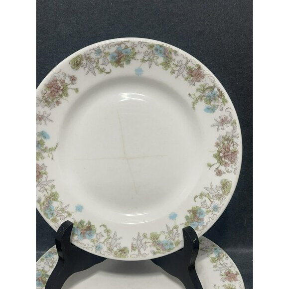 Scammell Lamberton Floral Hartford Transferware Plate 6.5 Inch Vintage Set Of 4 - Picture 3 of 6